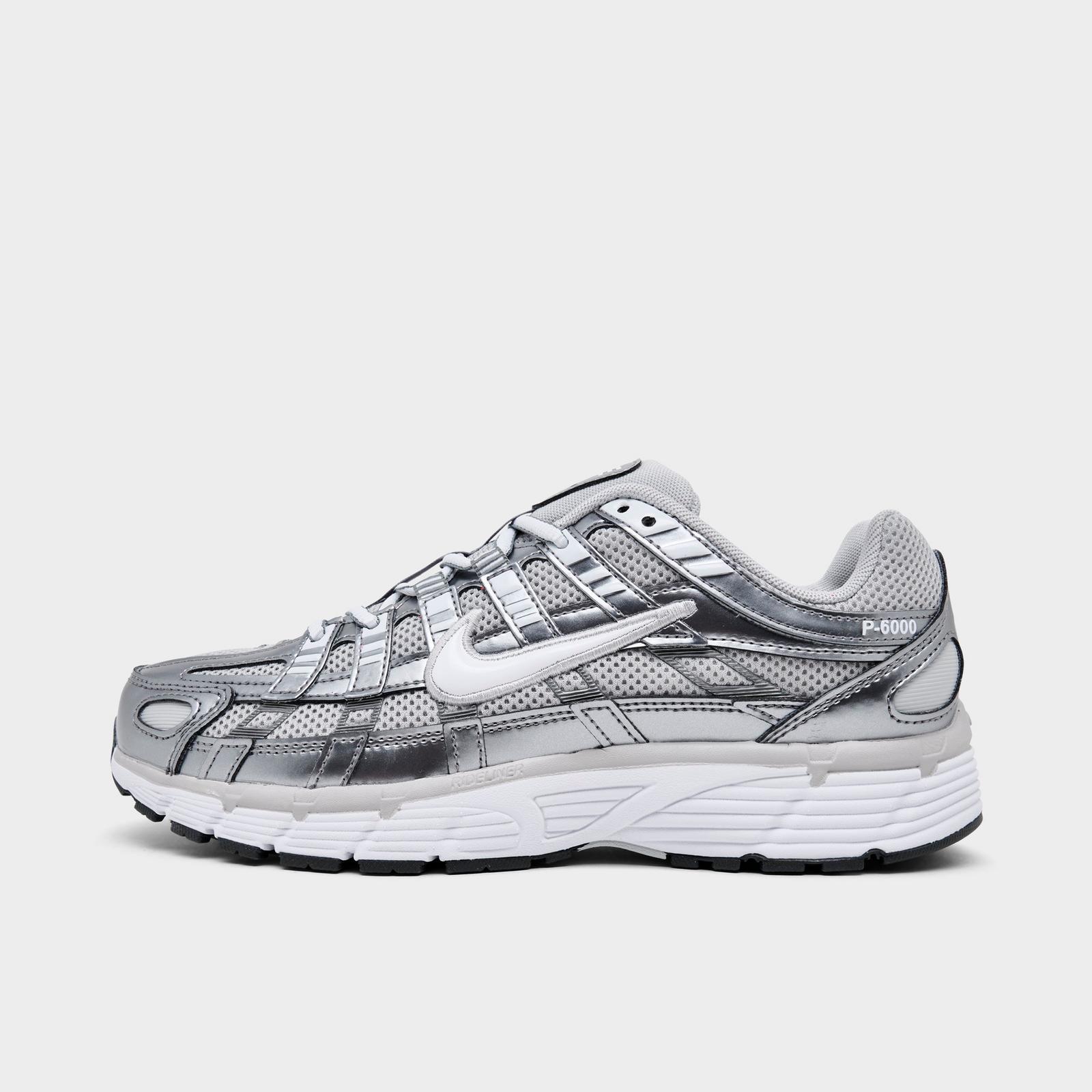 Women's Nike P-6000 Casual Shoes - Grey Fog/Metallic Cool Grey/Cool Grey/White