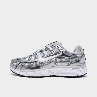 Women's Nike P-6000 Casual Shoes - Grey Fog/Metallic Cool Grey/Cool Grey/White