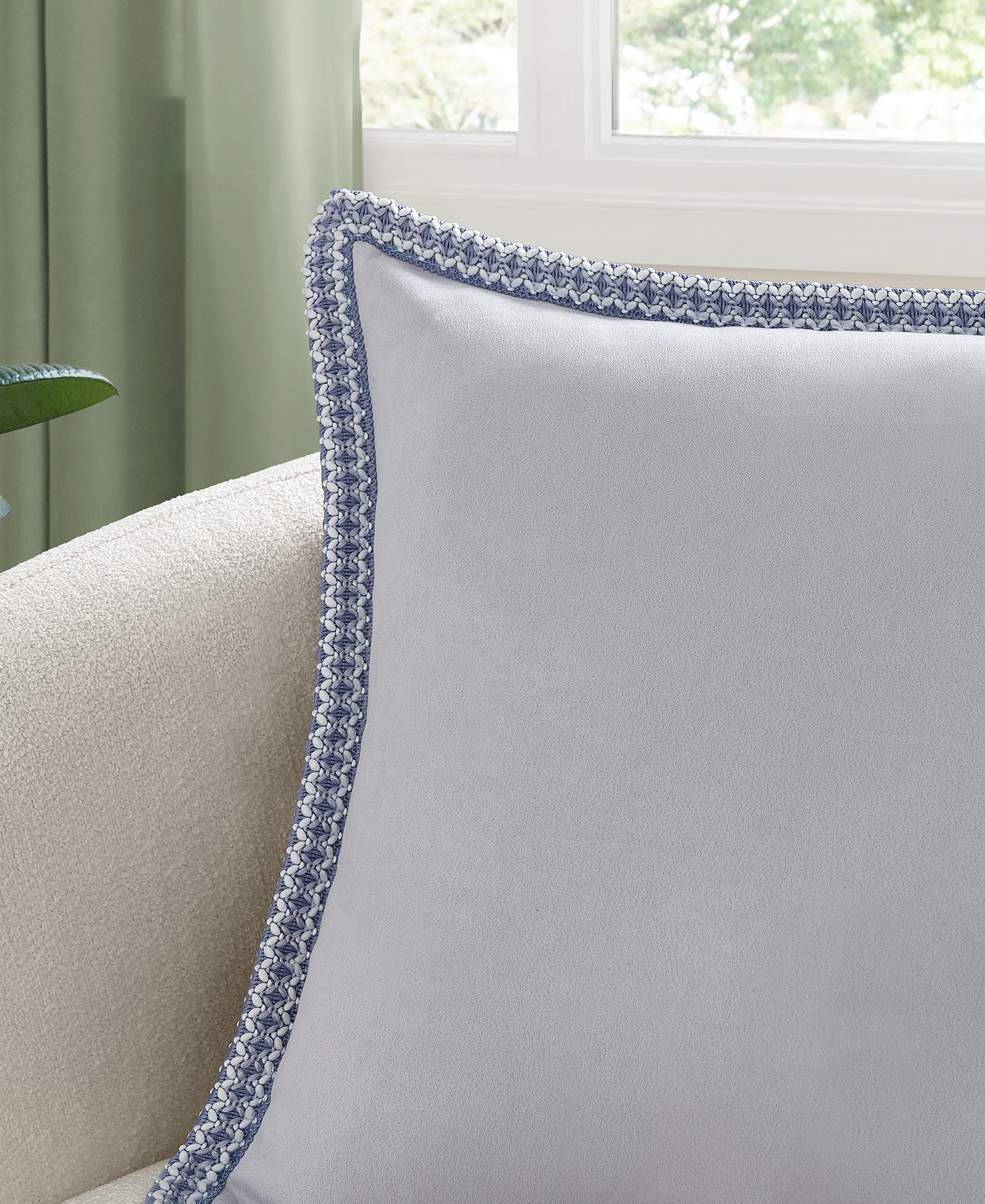 Kirkwood UGG Braid Decorative Pillow, 20" x 20" - Misty Wisteria