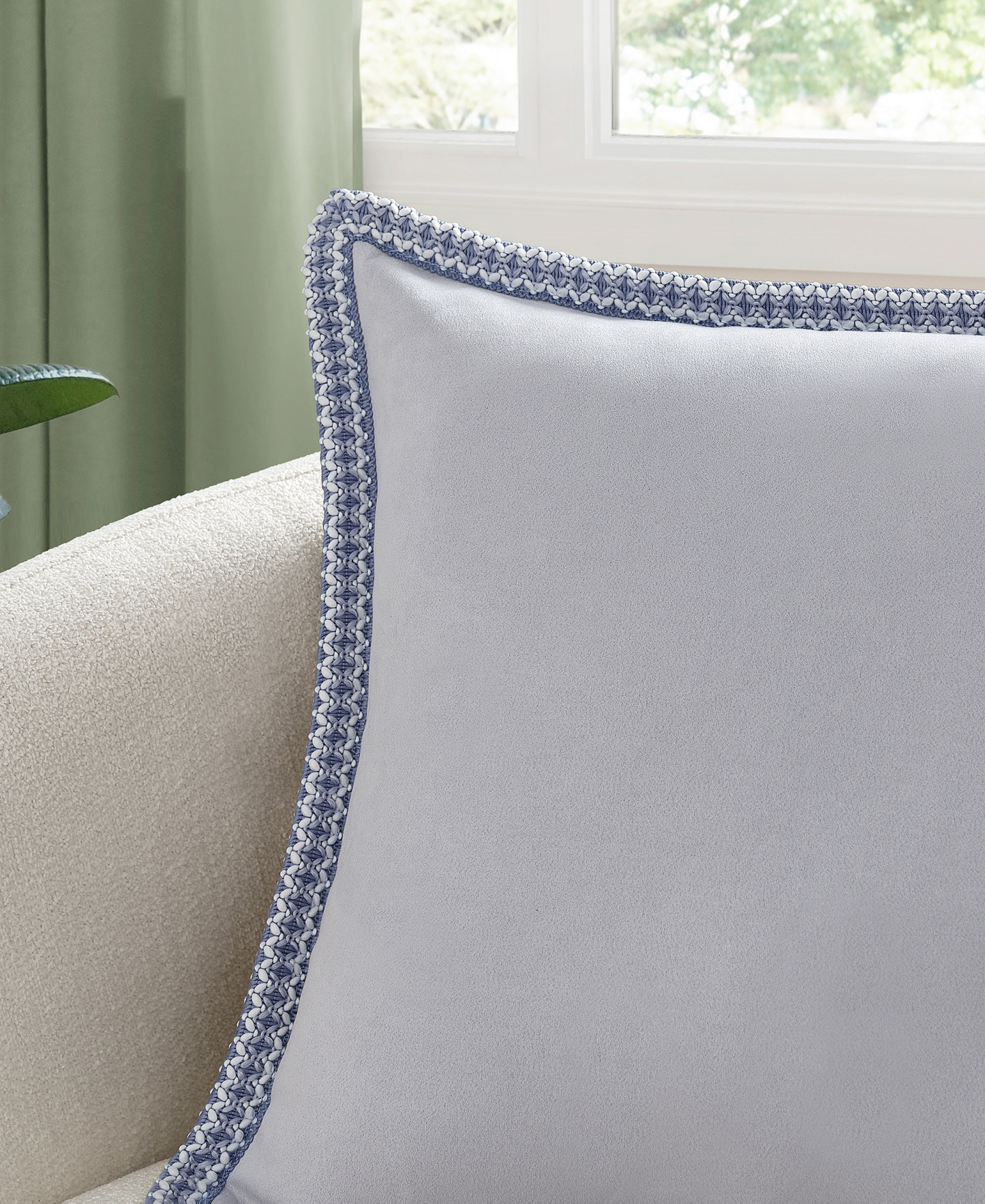 Kirkwood UGG Braid Decorative Pillow, 20" x 20" - Misty Wisteria