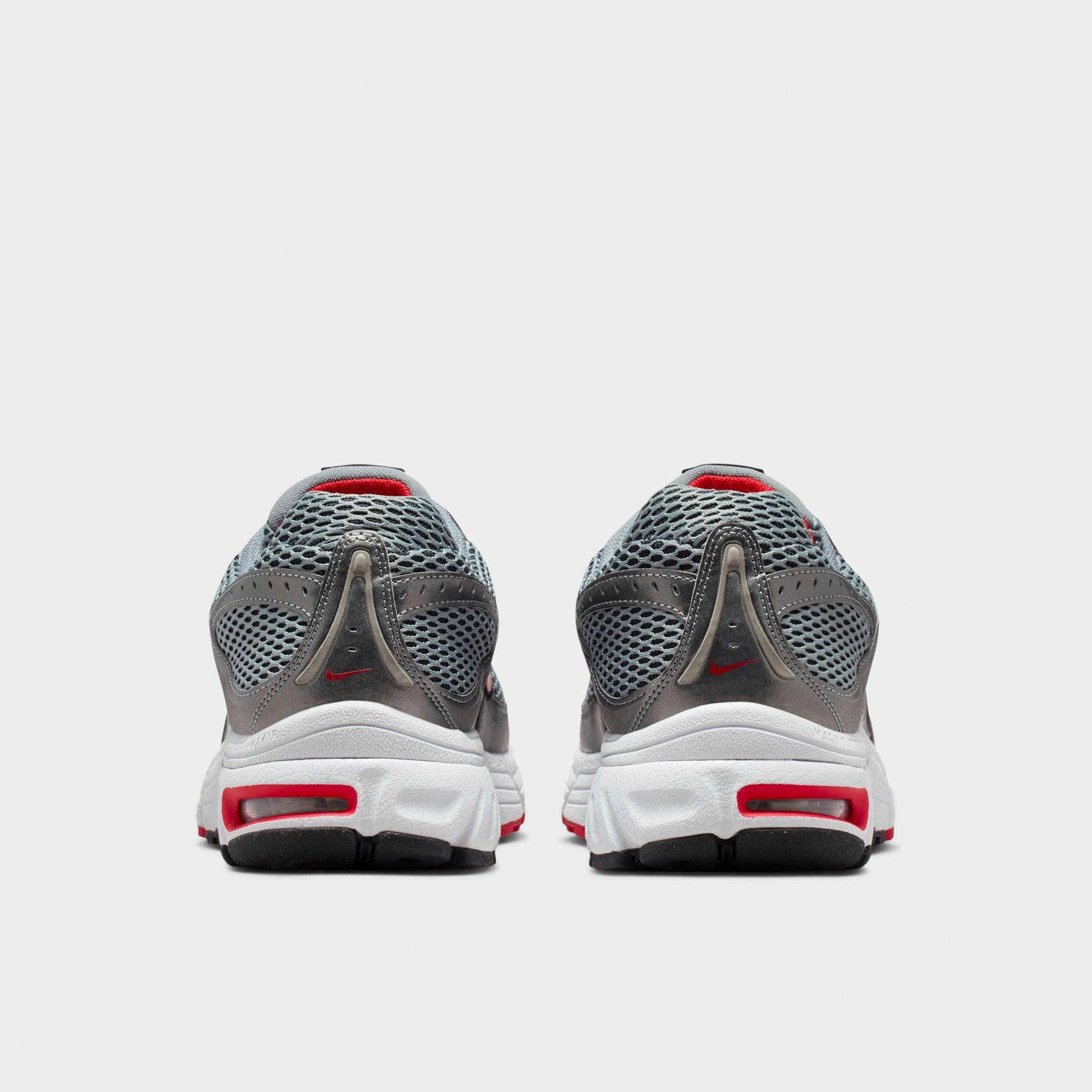 Men's Nithtke Air Max Moto 2K Casual Shoes - Smoke Grey/Black/Metallic Pewter/University Red - Back view