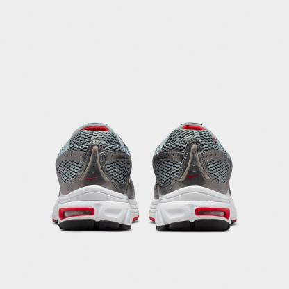 Men's Nithtke Air Max Moto 2K Casual Shoes - Smoke Grey/Black/Metallic Pewter/University Red - Back view