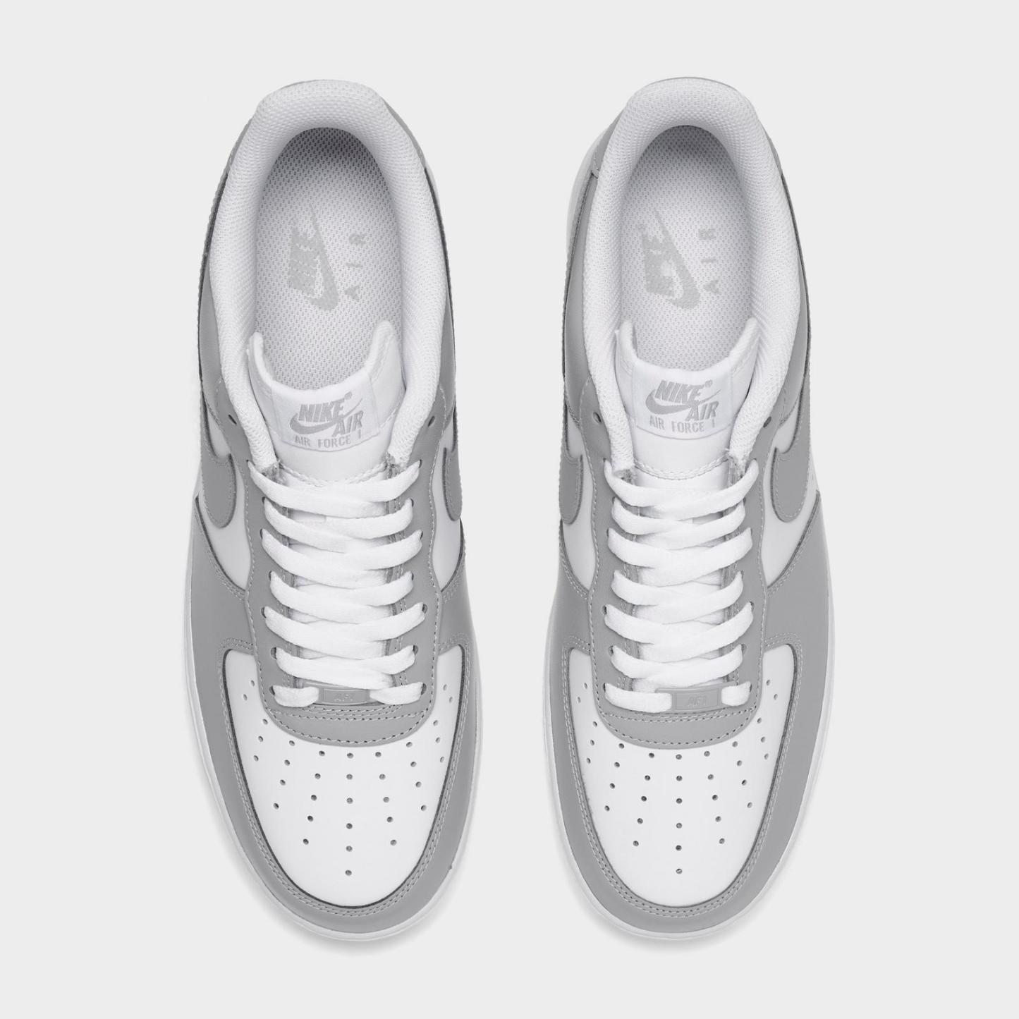 Men's Nike Air Force 1 '07 Low Casual Shoes - White/White/Light Smoke Grey/Light Smoke Grey
