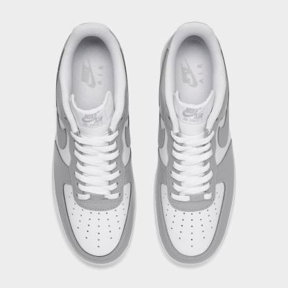 Men's Nike Air Force 1 '07 Low Casual Shoes - White/White/Light Smoke Grey/Light Smoke Grey