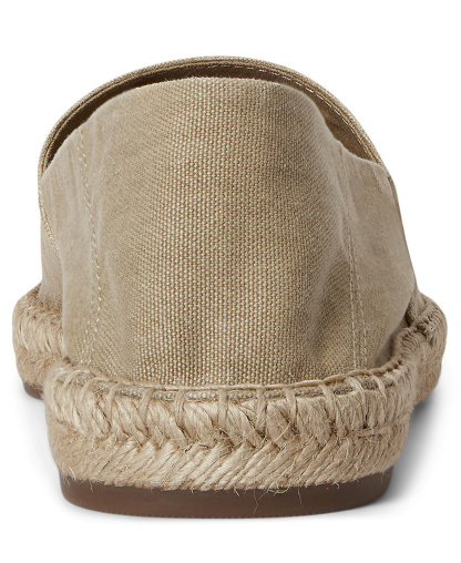 Polo Ralph Lauren Men's Cevio Washed Canvas Collapsible Heel Espadrilles - Khaki
