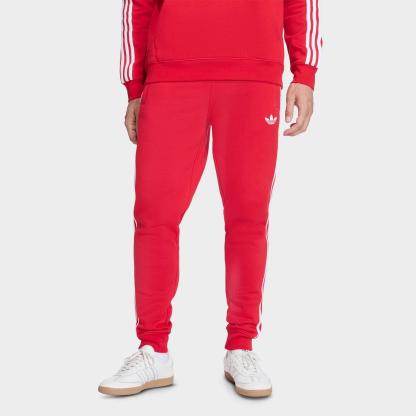 Men's adidas Originals adicolor 3-Stripes Fleece Jogger Pants - Better Scarlet - view 1
