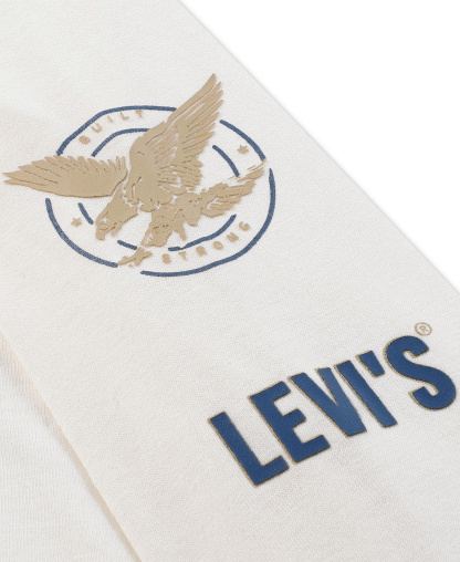 Levi's Boys' 2T-7 Collegiate Icons Long-Sleeve T-Shirt - Levi's Egret