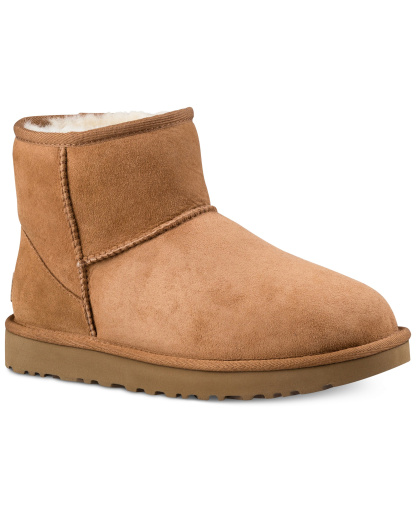 UGG® Women's Classic II Pull-On Mini Booties - Chestnut