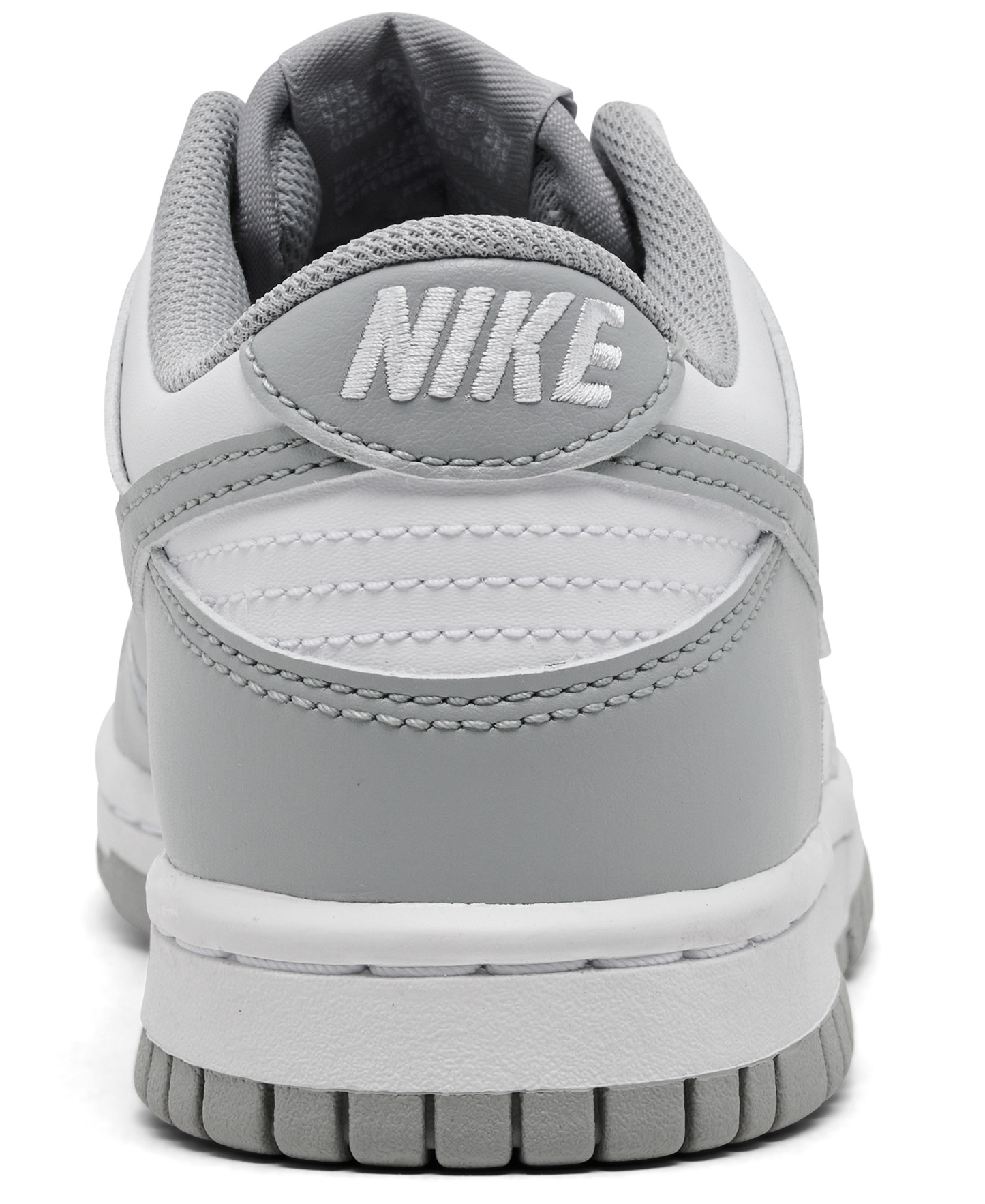 Nike Little Kids Dunk Low Casual Sneakers from Finish Line - White, Light Sky Grey