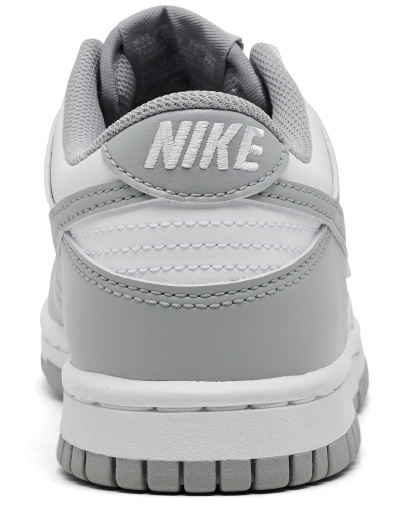 Nike Little Kids Dunk Low Casual Sneakers from Finish Line - White, Light Sky Grey