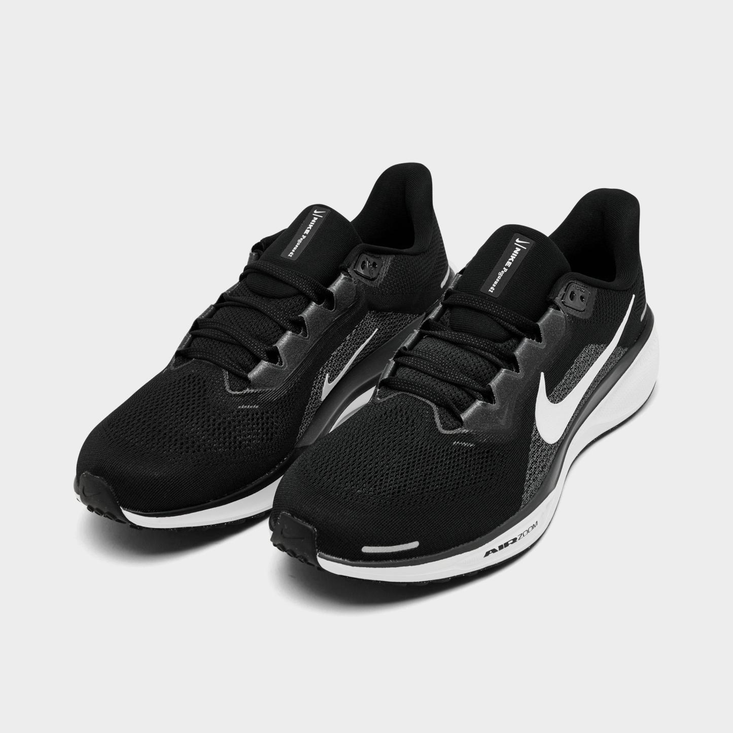 Men's Nithtke Pegasus 41 Running Shoes - Black/Anthracite/White - Both shoes facing left