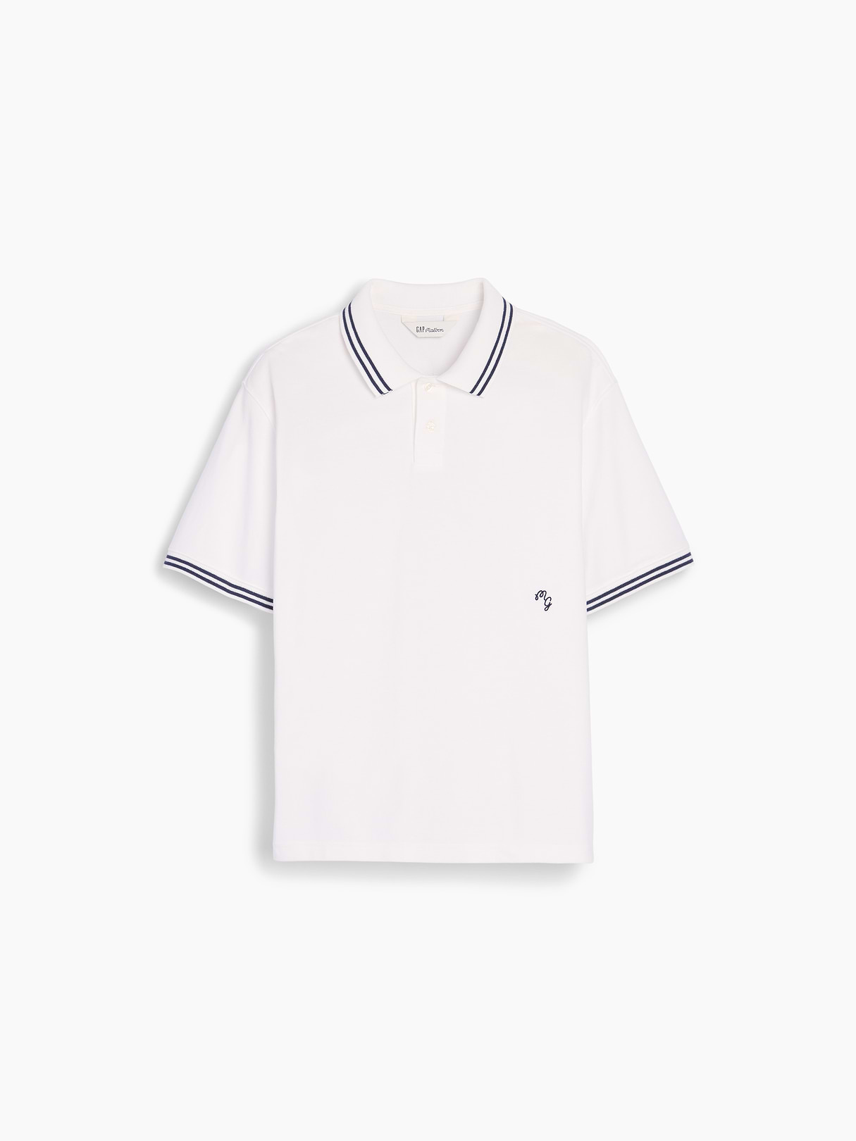 Gap × Malbon Relaxed Polo Shirt - New off white