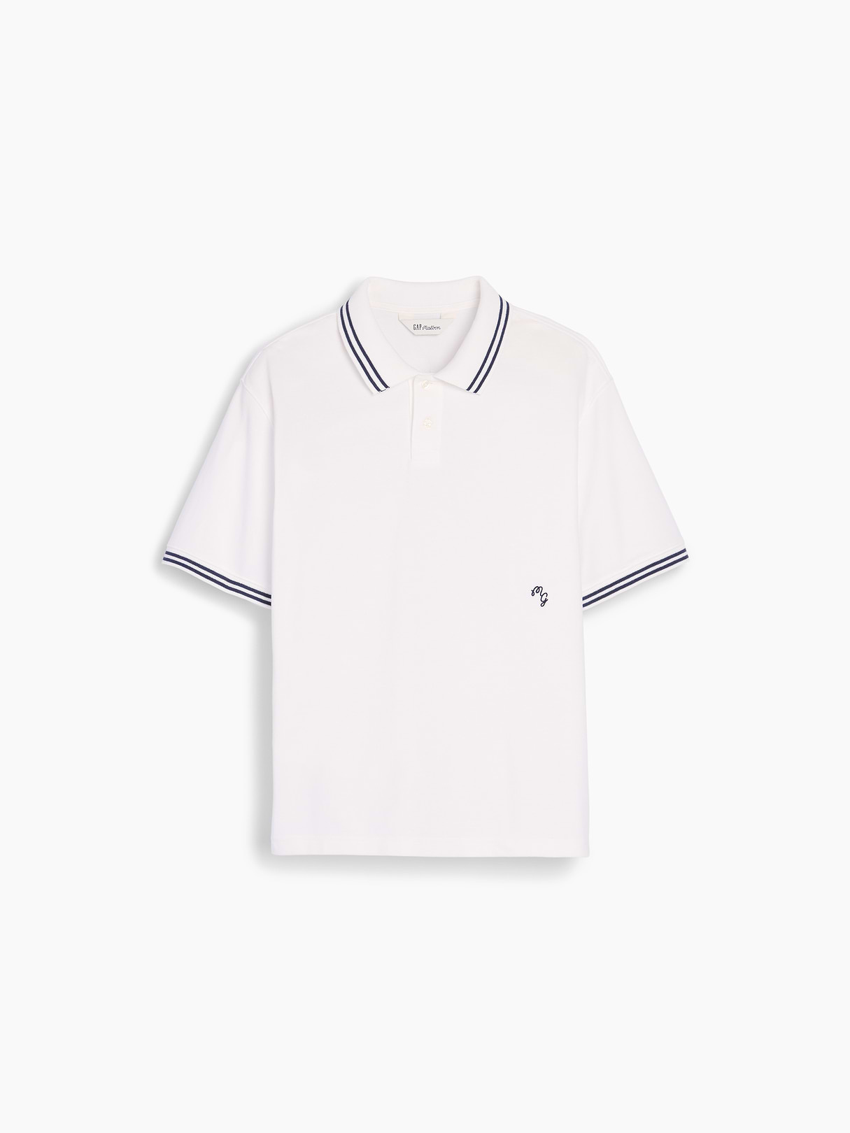 Gap × Malbon Relaxed Polo Shirt - New off white