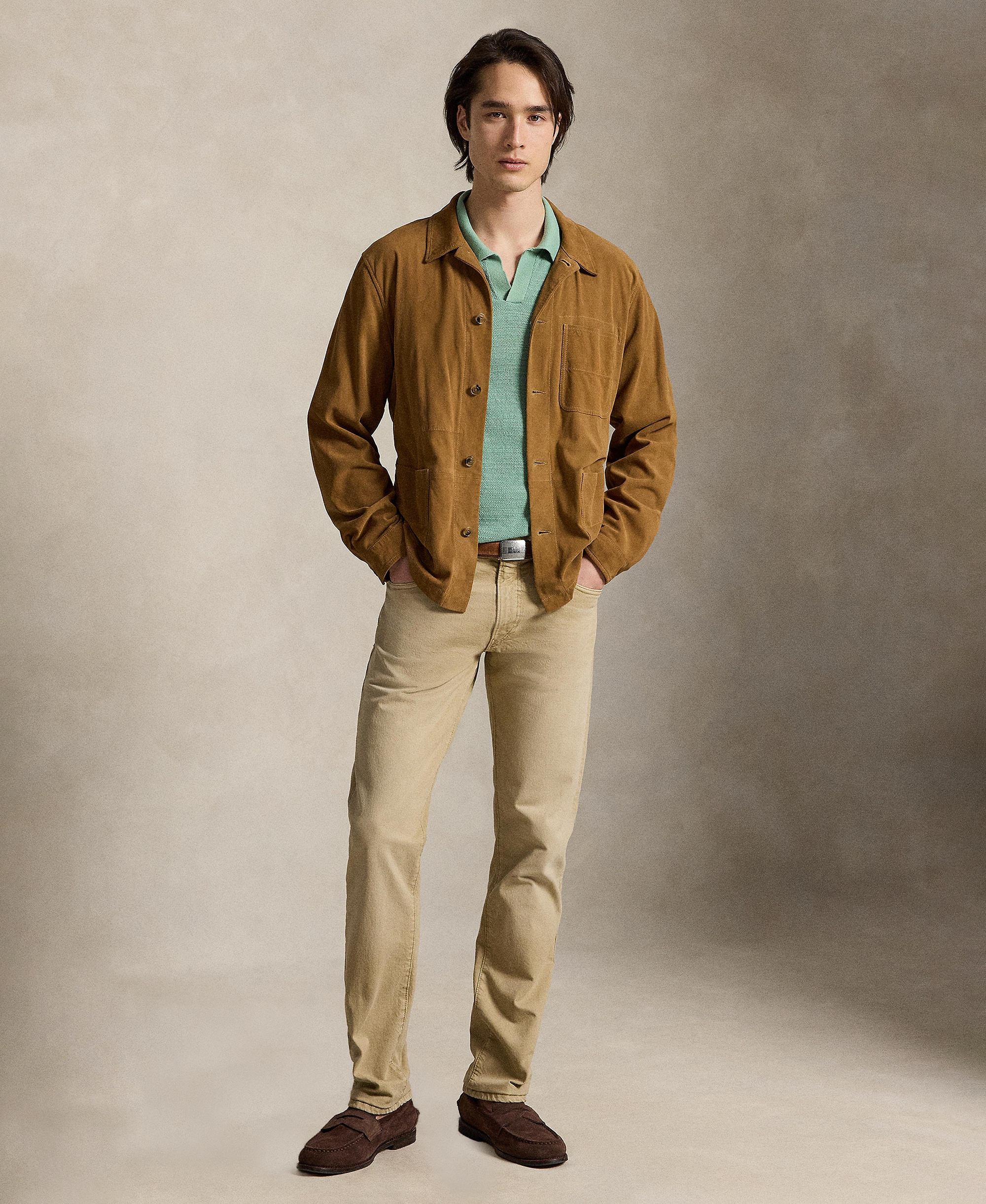 Polo Ralph Lauren Men's Varick Slim Straight Stretch Jeans - Khaki Hill