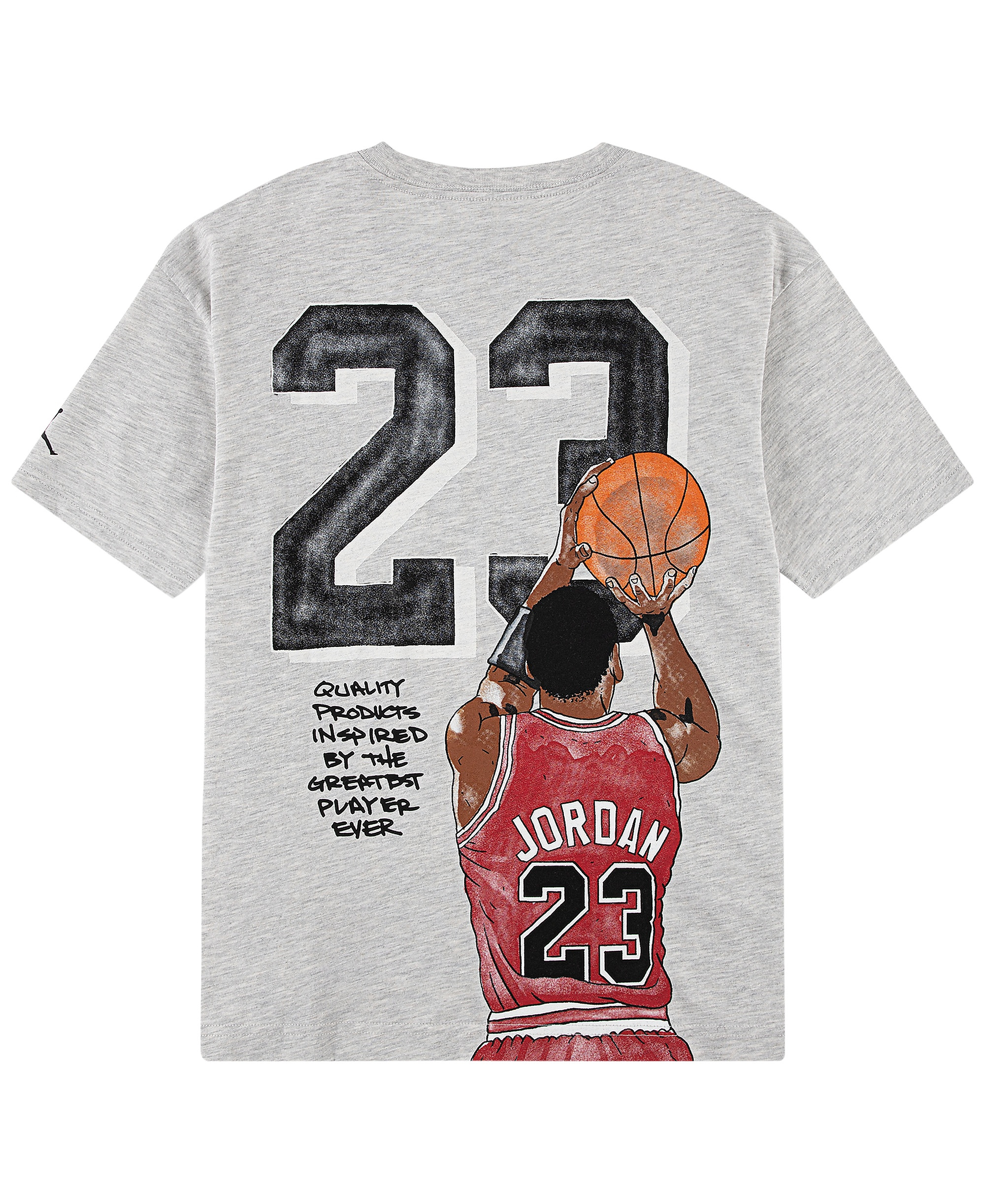 Jordan Boys' 8-20 Short-Sleeve Graphic T-Shirt - Gray Heather