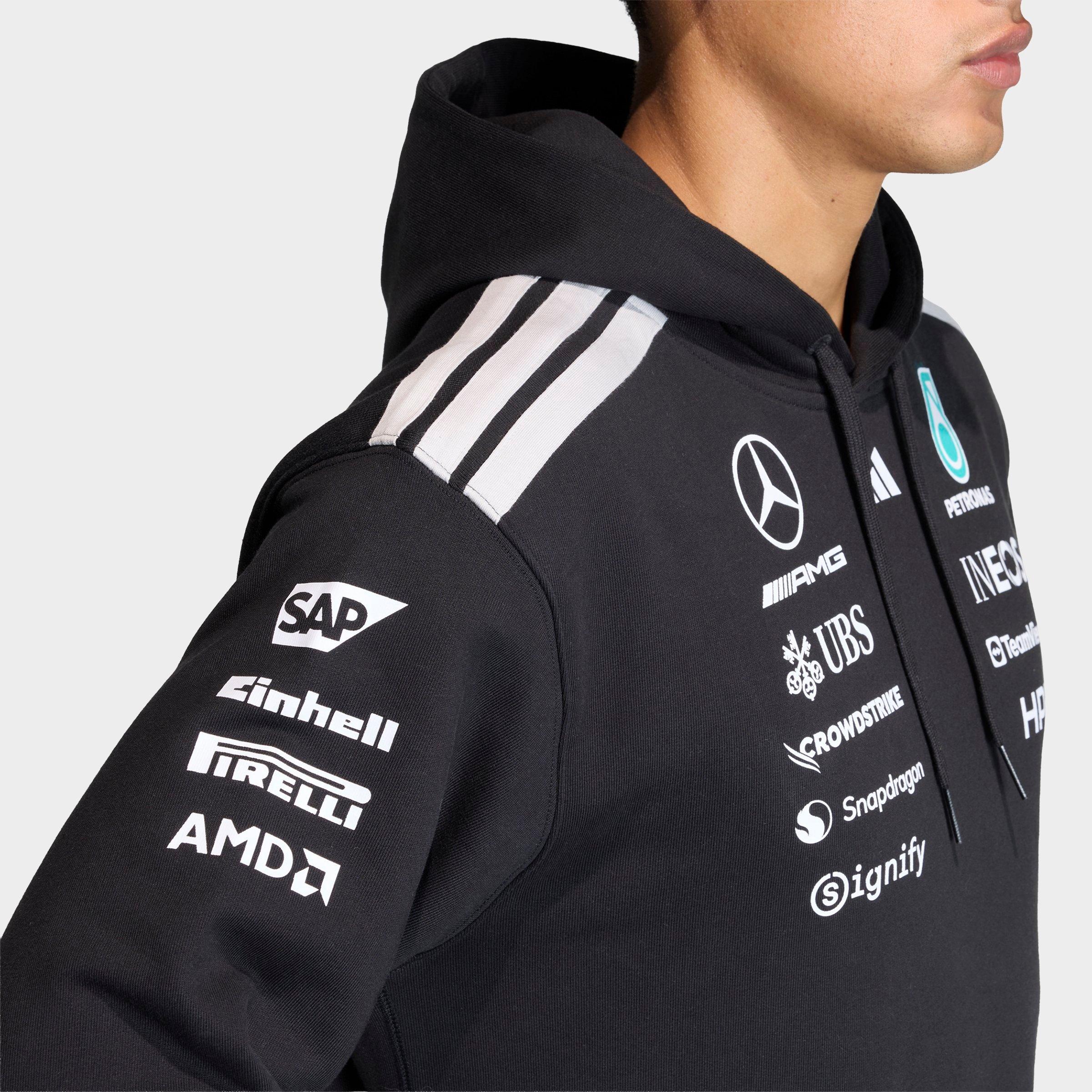 Men's adidas Mercedes-AMG Petronas F1 Team Driver Pullover Hoodie - Black