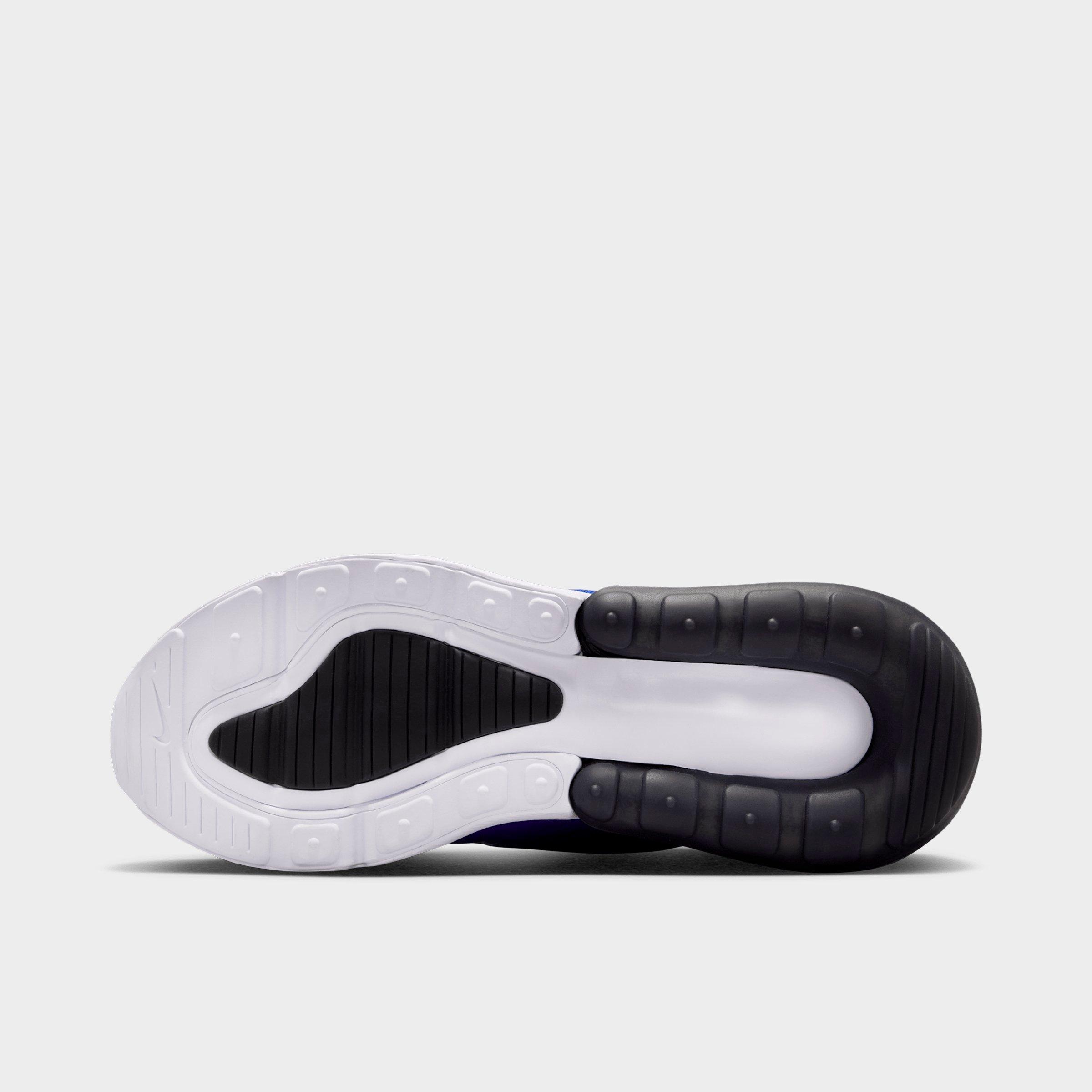 Big Kids' Nithtke Air Max 270 Casual Shoes - Racer Blue/White/Black - Bottom view