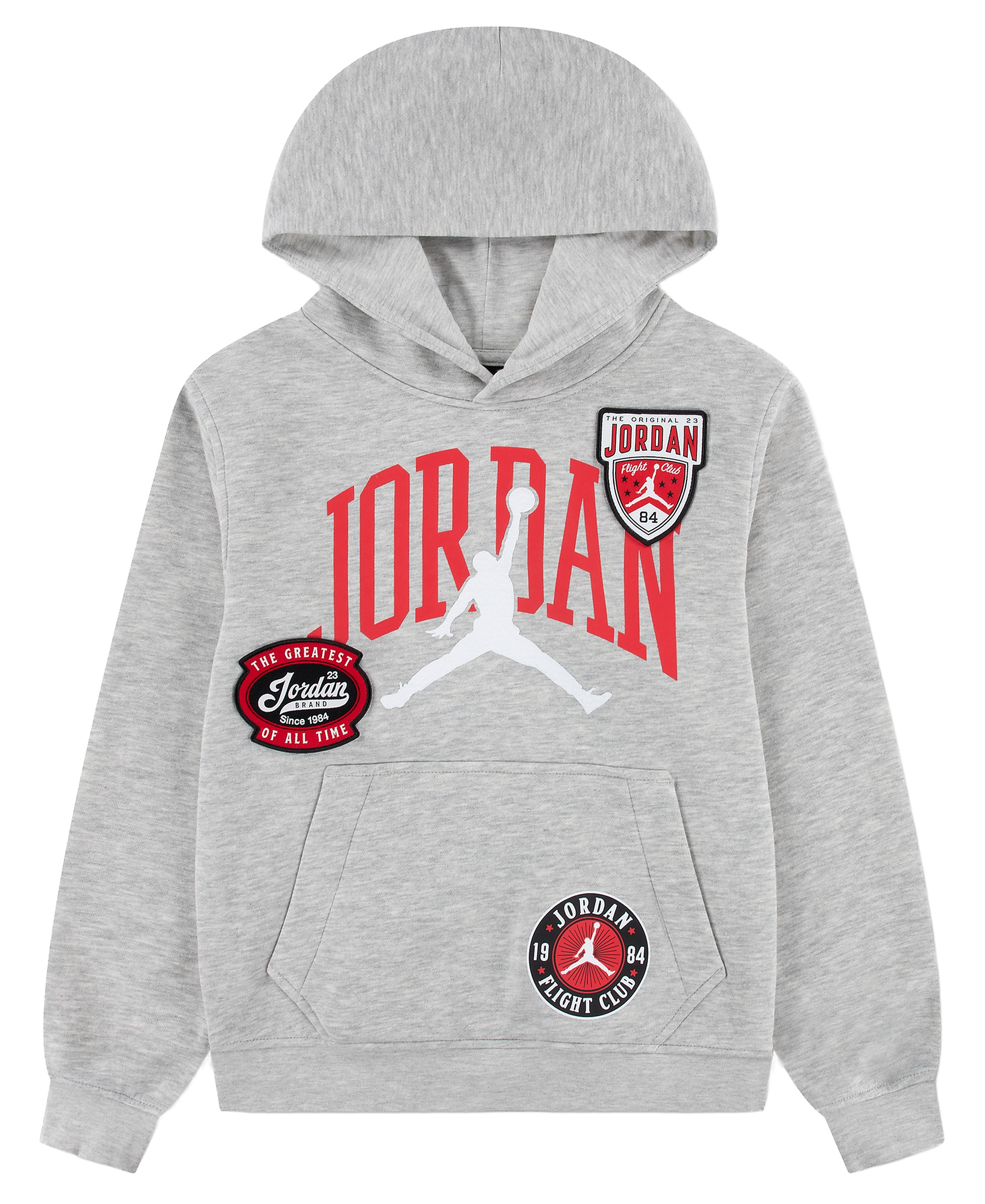 Jordan Boys' 8-20 Highway Arch Long-Sleeve Hoodie - Gray Heather