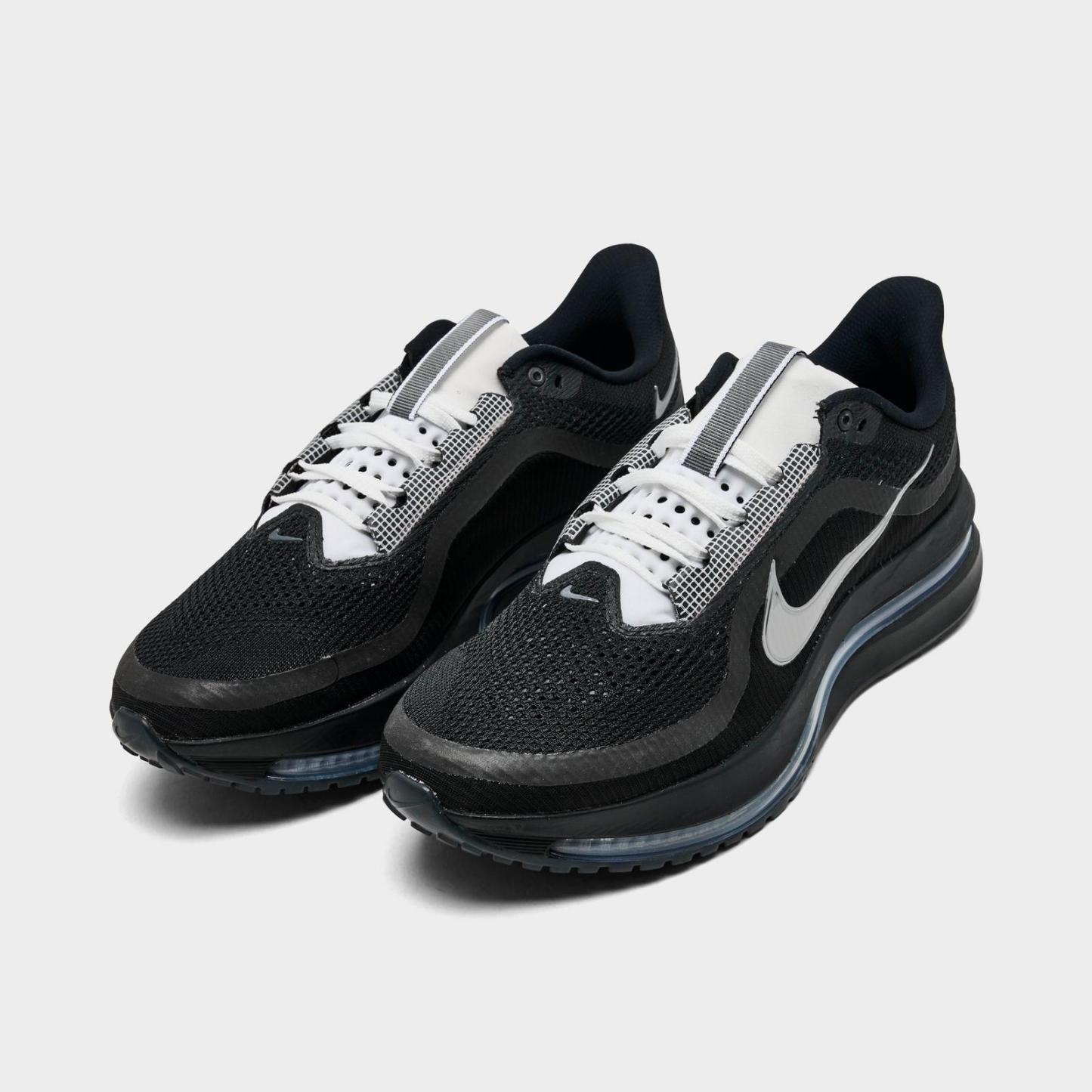 Men's Nike Pegasus Premium Running Shoes - Black/White/Metallic Silver