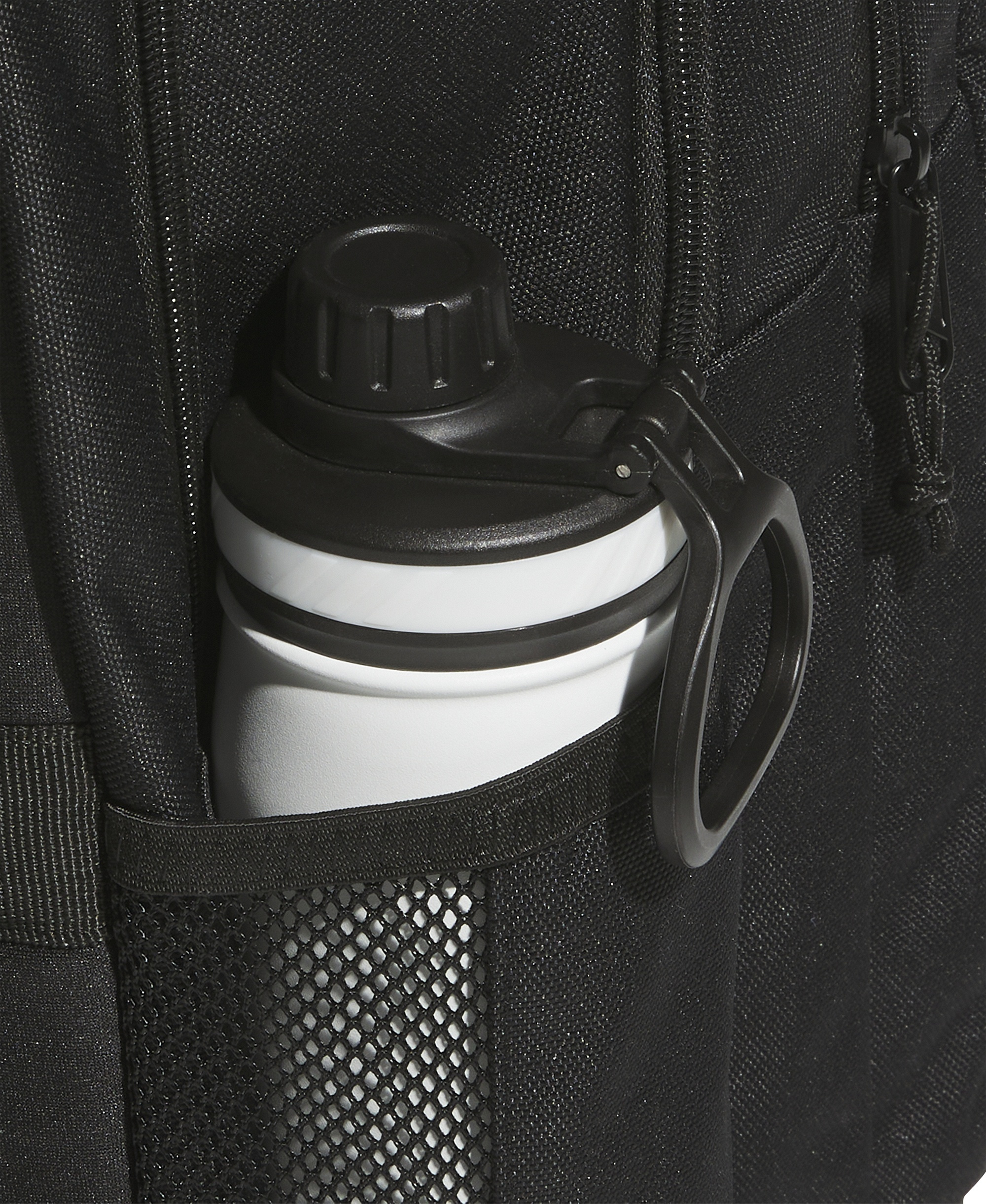 adidas Men's Multi-Compartment Design Backpack Messenger - Black/Black
