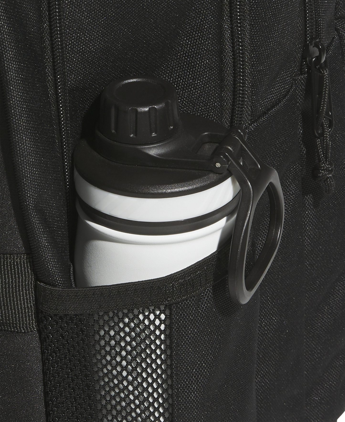 adidas Men's Multi-Compartment Design Backpack Messenger - Black/Black