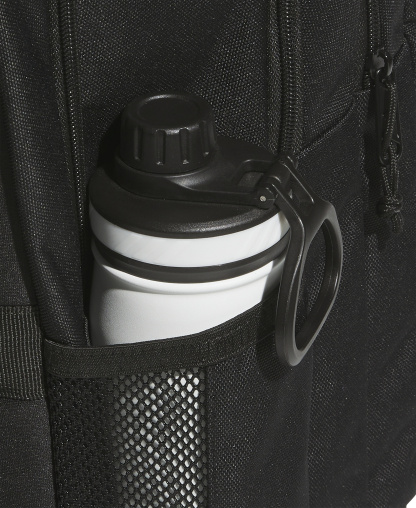 adidas Men's Multi-Compartment Design Backpack Messenger - Black/Black