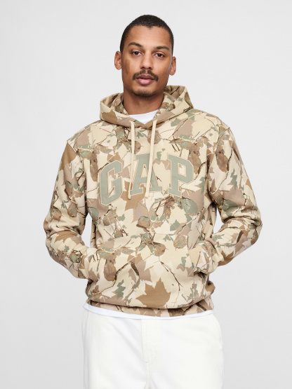 Adult VintageSoft Arch Logo Hoodie - Camo