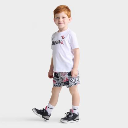 Kids' Toddler Jordan Sports Club T-Shirt and Shorts Set - White/Multi - view 1