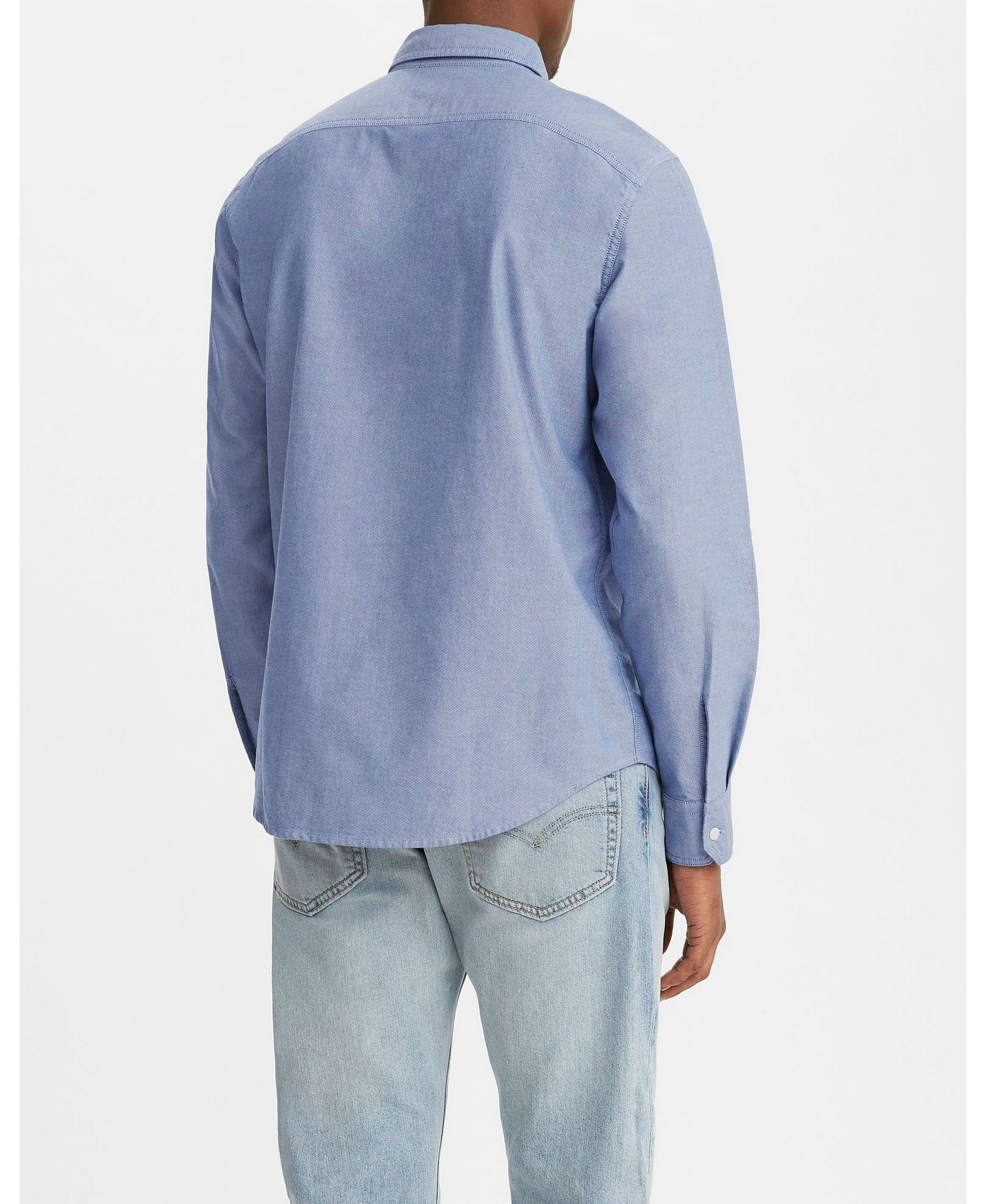 Levi's Men's Classic Pocket Regular-Fit Long-Sleeve Shirt - Navy Peony