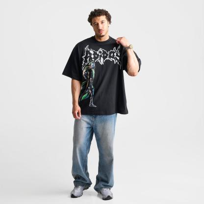 Men's adidas x Marvel Doom Graphic T-Shirt - Black - view 2