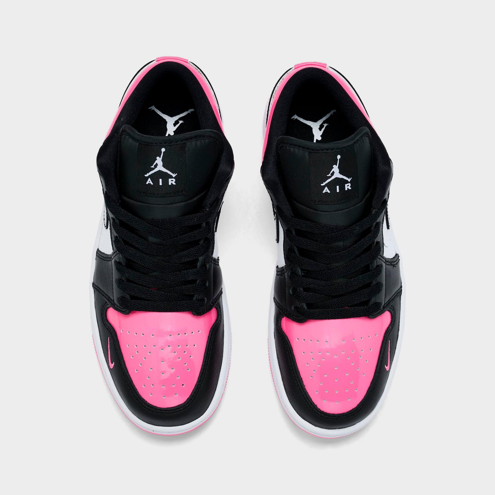 Women's Air Jordan Retro 1 Low SE Casual Shoes - Pinksicle/White/Black - view 5