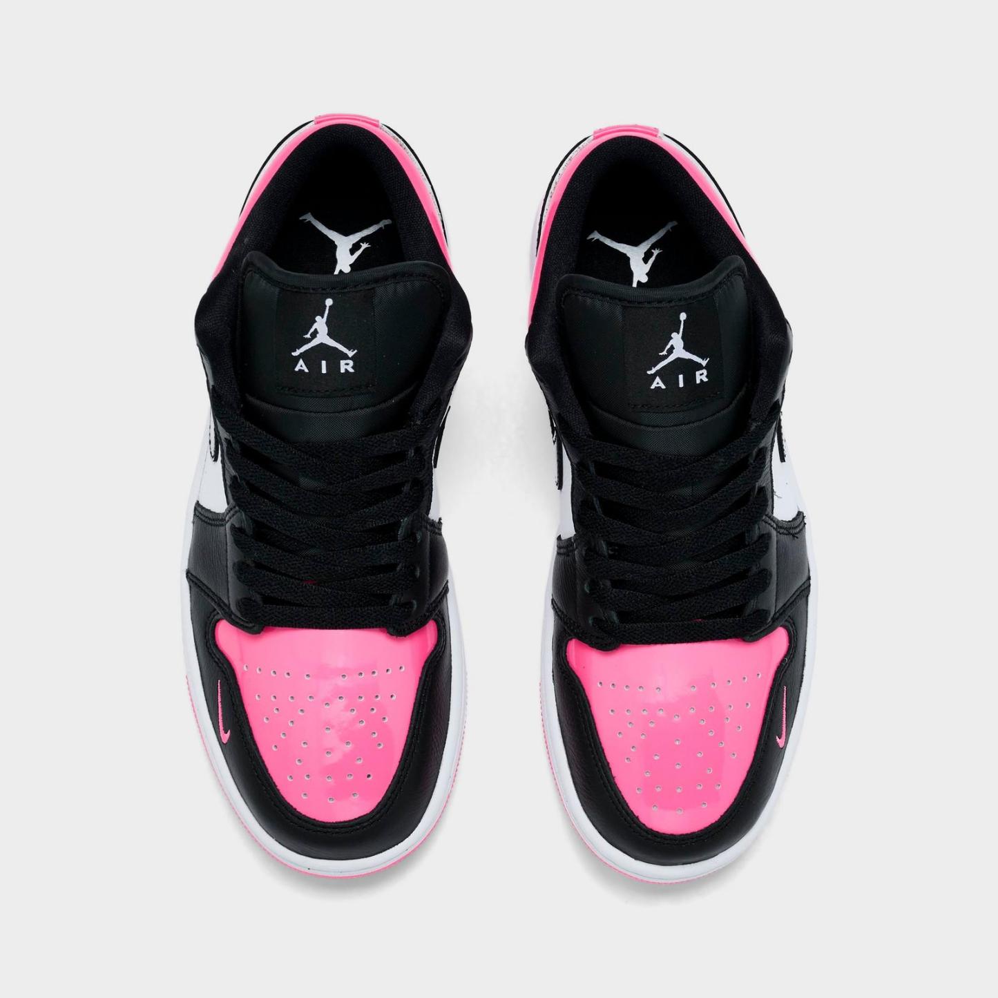 Women's Air Jordan Retro 1 Low SE Casual Shoes - Pinksicle/White/Black - view 5