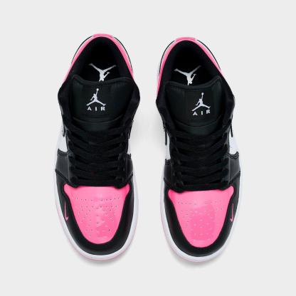 Women's Air Jordan Retro 1 Low SE Casual Shoes - Pinksicle/White/Black - view 5