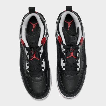 Men's Jordan Spizike Low Casual Shoes - Black/Wolf Grey/White/Gym Red - view 5