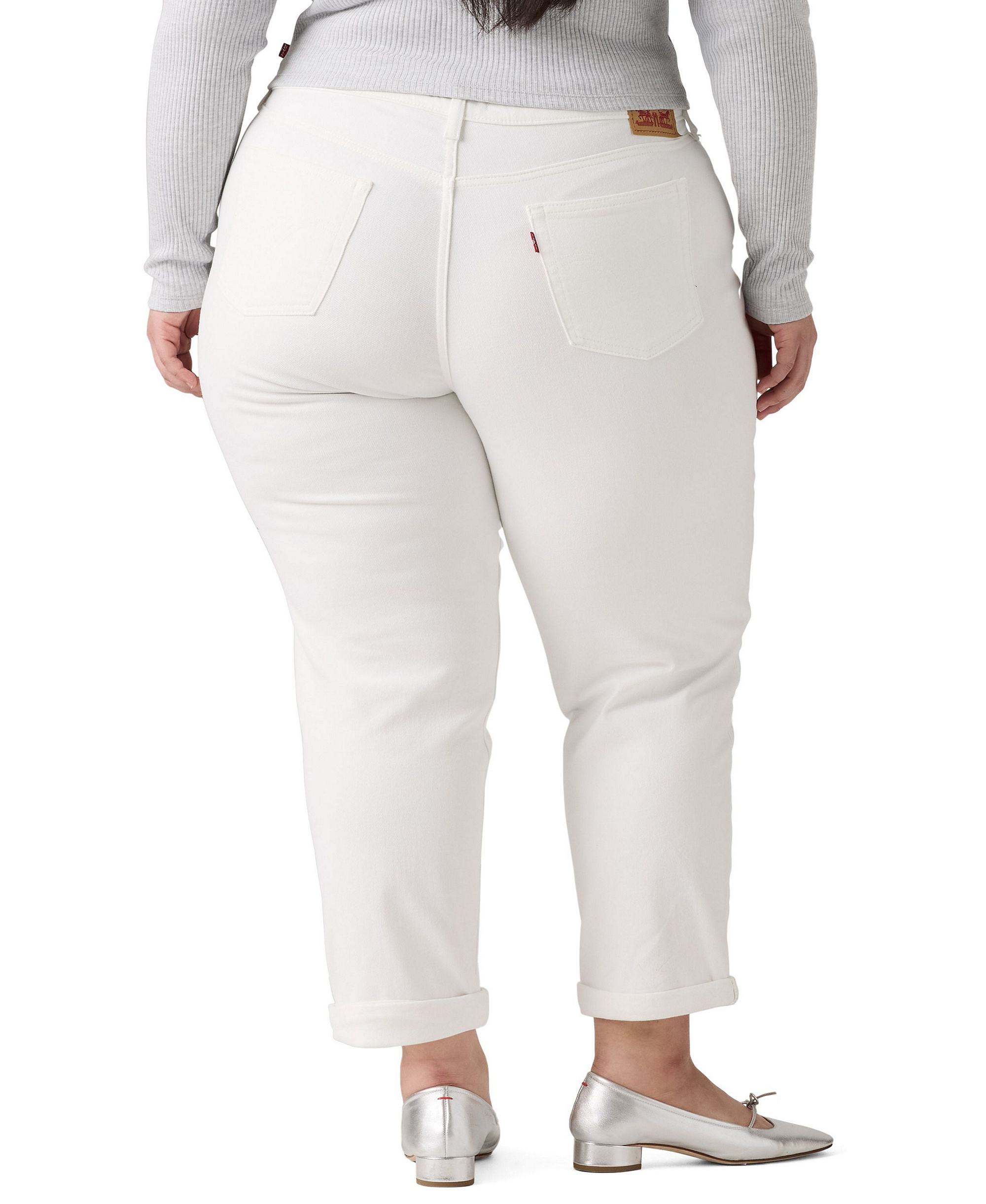 Levi's Women's Relaxed Boyfriend Tapered Leg Jeans - Simply White