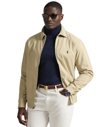 Polo Ralph Lauren Men's Big & Tall Bi-Swing Windbreaker Jackets - Khaki Uniform