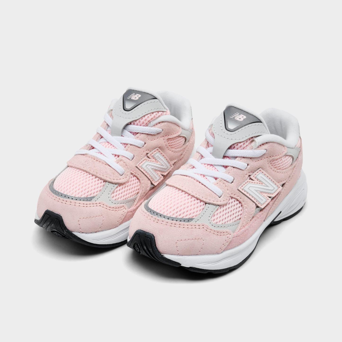Kids' Toddler New Balance 2010 Stretch Lace Casual Shoes - Shell Pink/Grey Matte - view 2