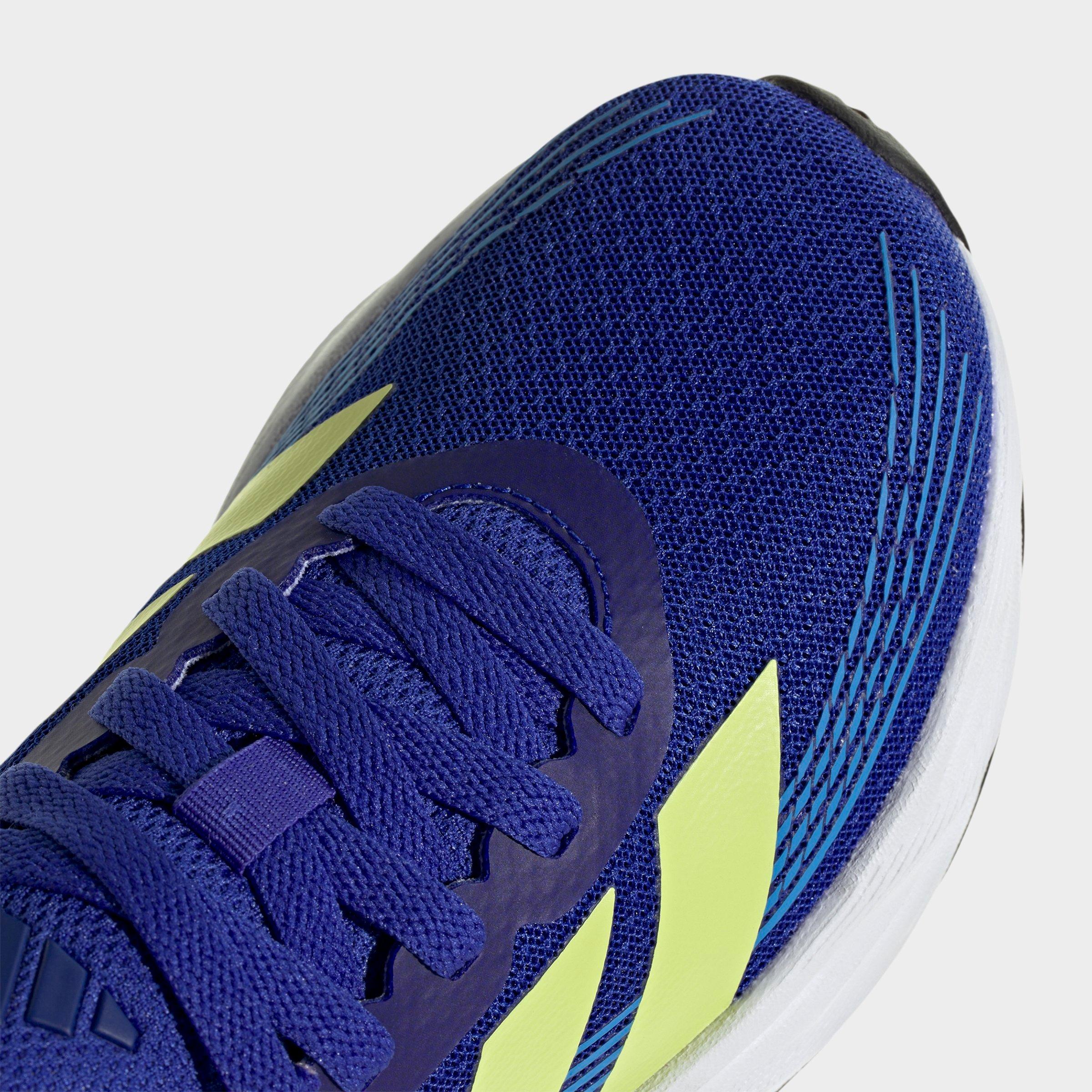 Big Kids' adidas Galaxy 8 Running Shoes - Lucid Blue/Frozen Lemon/Lucid Ray Blue - Detail shot