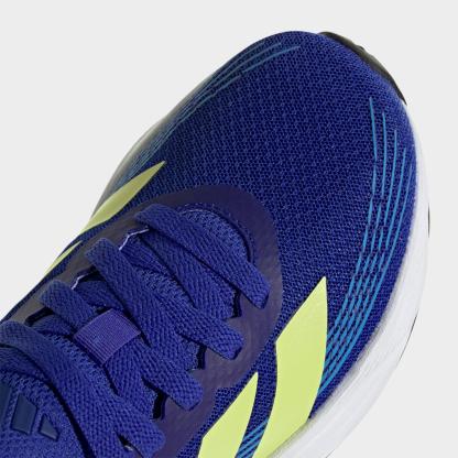 Big Kids' adidas Galaxy 8 Running Shoes - Lucid Blue/Frozen Lemon/Lucid Ray Blue - Detail shot
