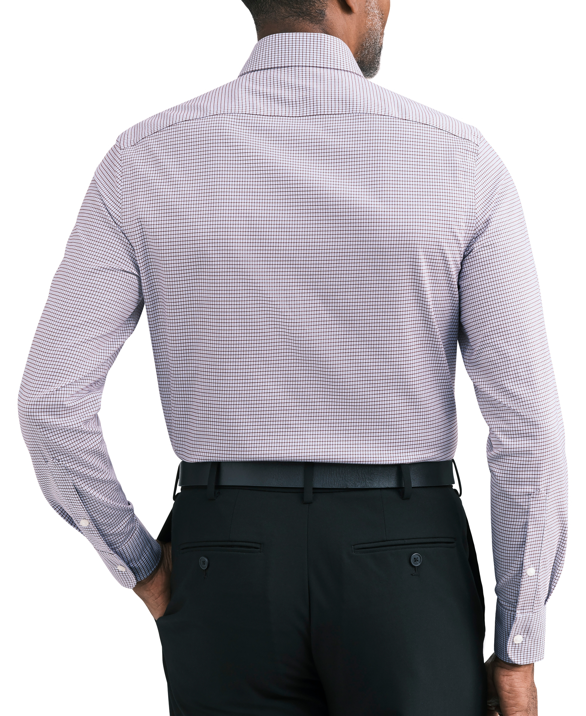 Tommy Hilfiger Men's Stretch Twill Slim-Fit Dress Shirt - Red