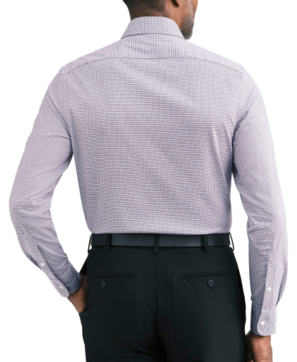 Tommy Hilfiger Men's Stretch Twill Slim-Fit Dress Shirt - Red