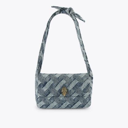Kurt Geiger London Kensington Knot Shoulder Bag - Blue