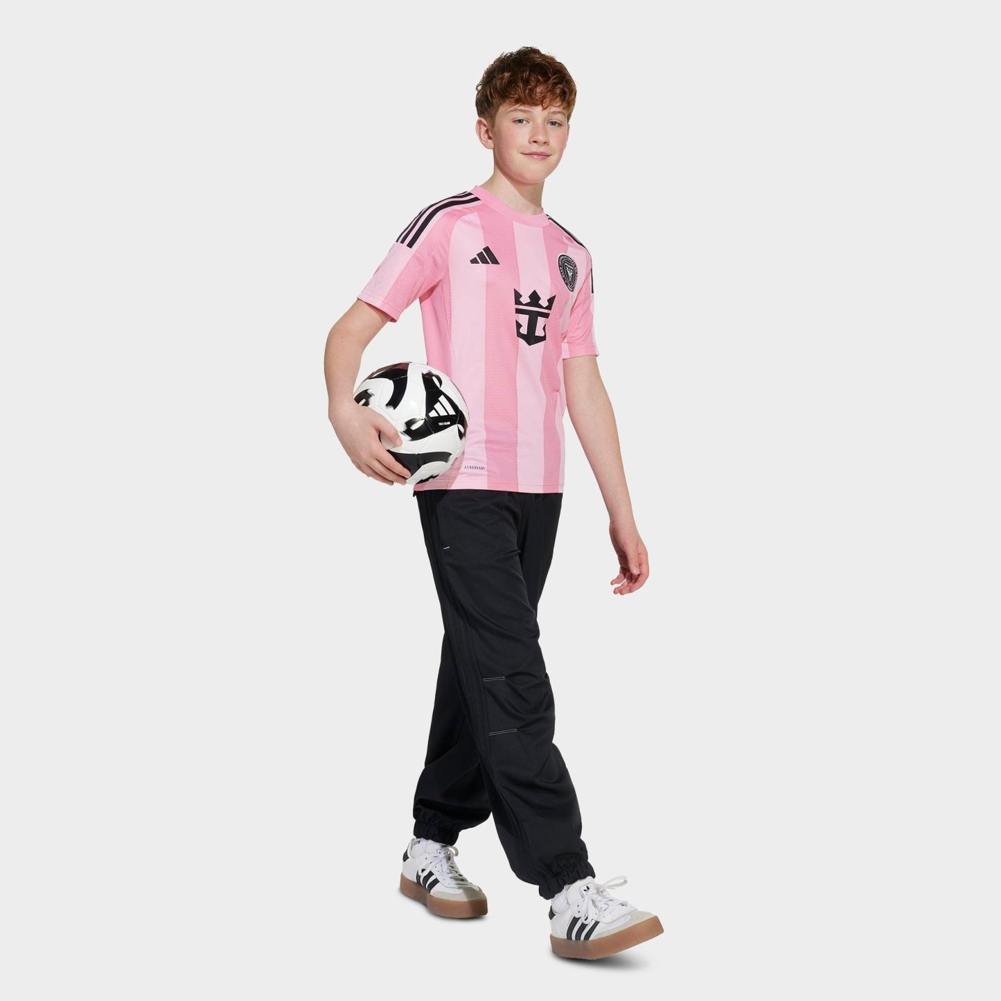 Big Kids' adidas Inter Miami CF 25-26 Away Soccer Jersey - Easy Pink