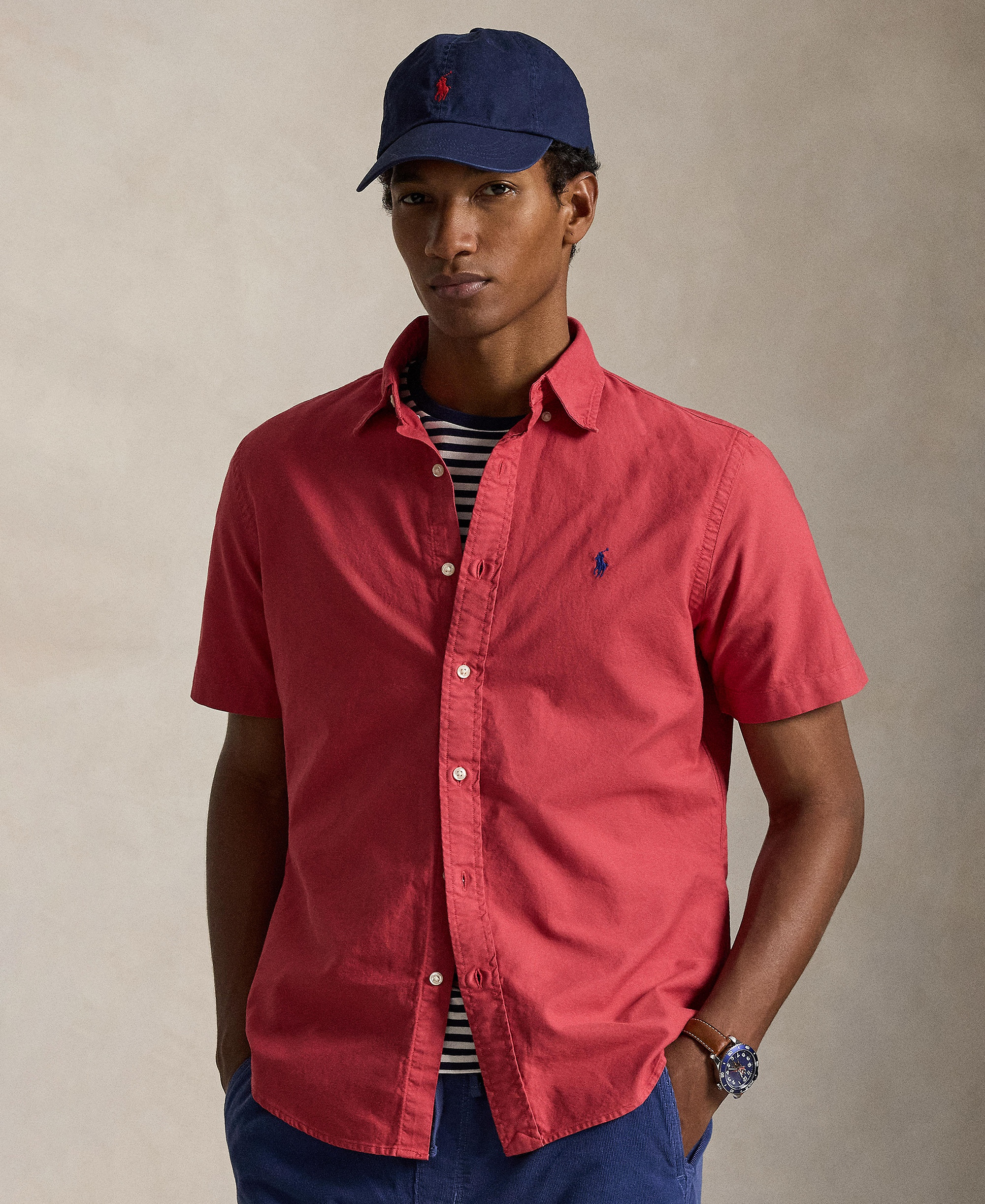 Polo Ralph Lauren Men's Garment-Dyed Oxford Shirt - Nantucket Red