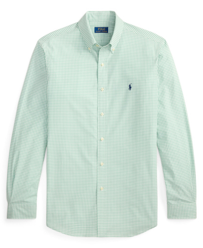 Polo Ralph Lauren Men's Slim-Fit Stretch Shirt - Essex Green White