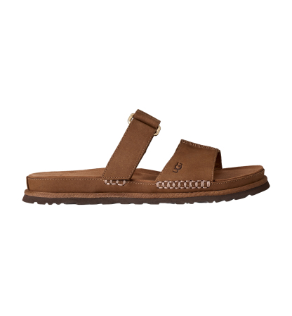 UGG® Women's GoldenGaze Slide Sandals - Dark Chestnut