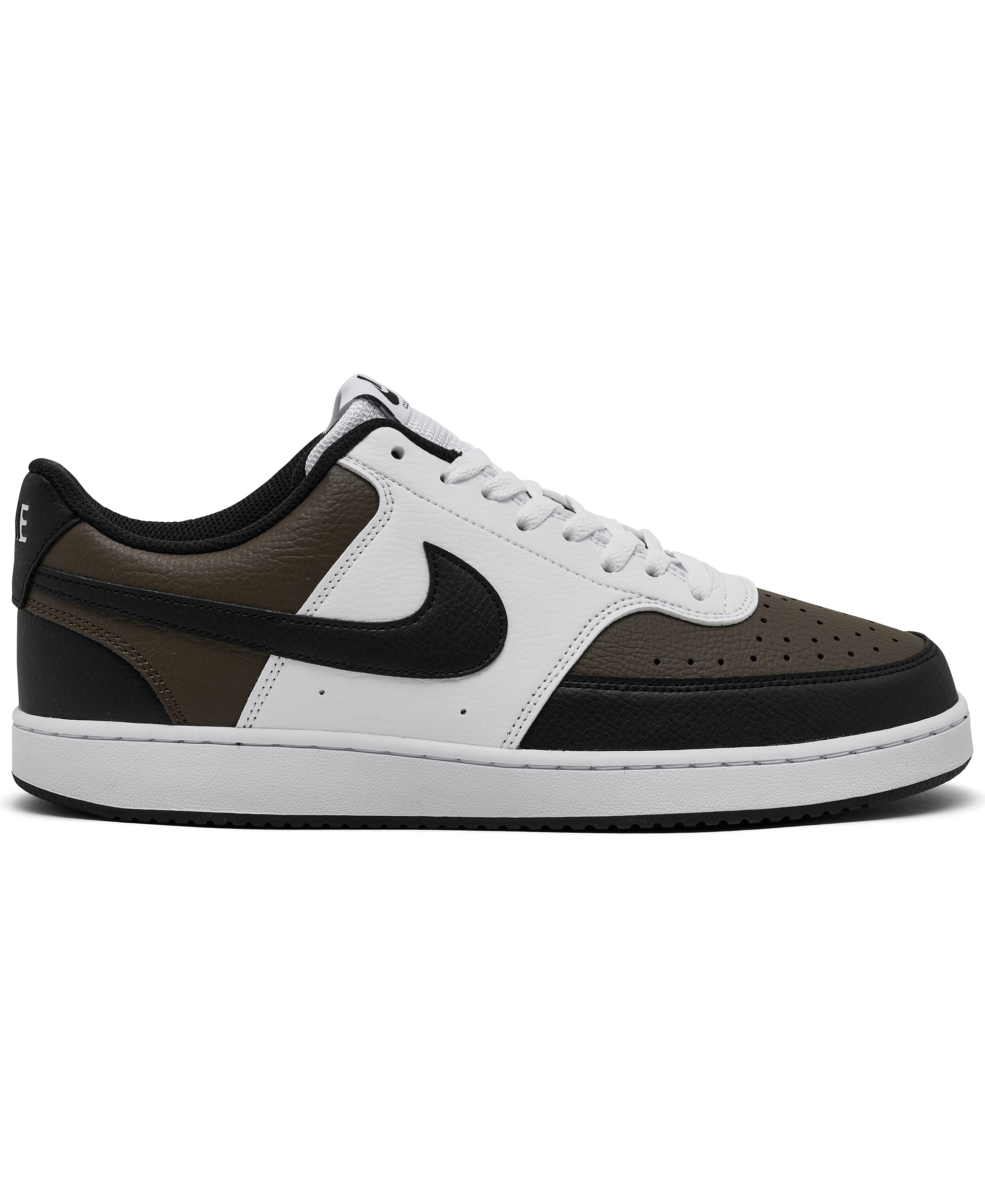 Nike Men's Court Vision Low Casual Sneakers from Finish Line - Baroque Brown, Black