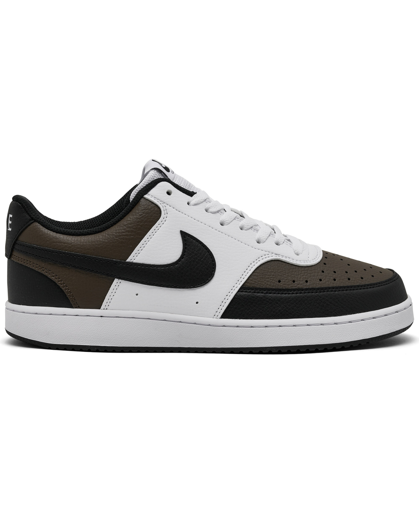 Nike Men's Court Vision Low Casual Sneakers from Finish Line - Baroque Brown, Black