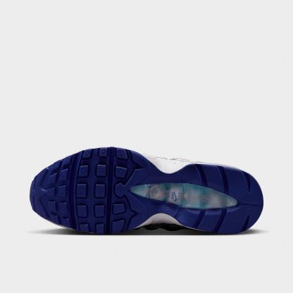 Women's Nithtke Air Max 95 Big Bubble Casual Shoes - Part 1 - Chrome/Barely Grape/Light Magenta/Lagoon Pulse - Bottom view
