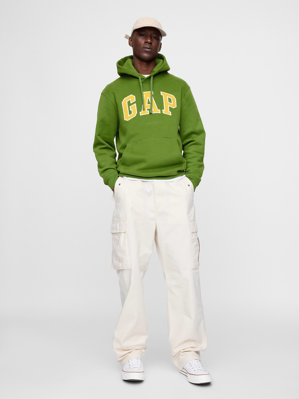 Adult VintageSoft Arch Logo Hoodie - TWIST OF LIME